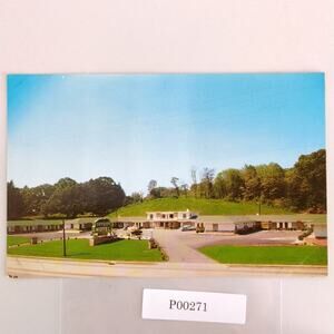 Vtg Postcard 1950s Skyway Motel Asheville North Carolina NC Color Photo Unused